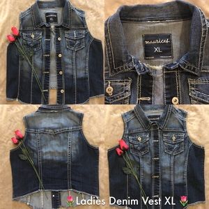 🌹 Ladies Denim Vest XL 🌹